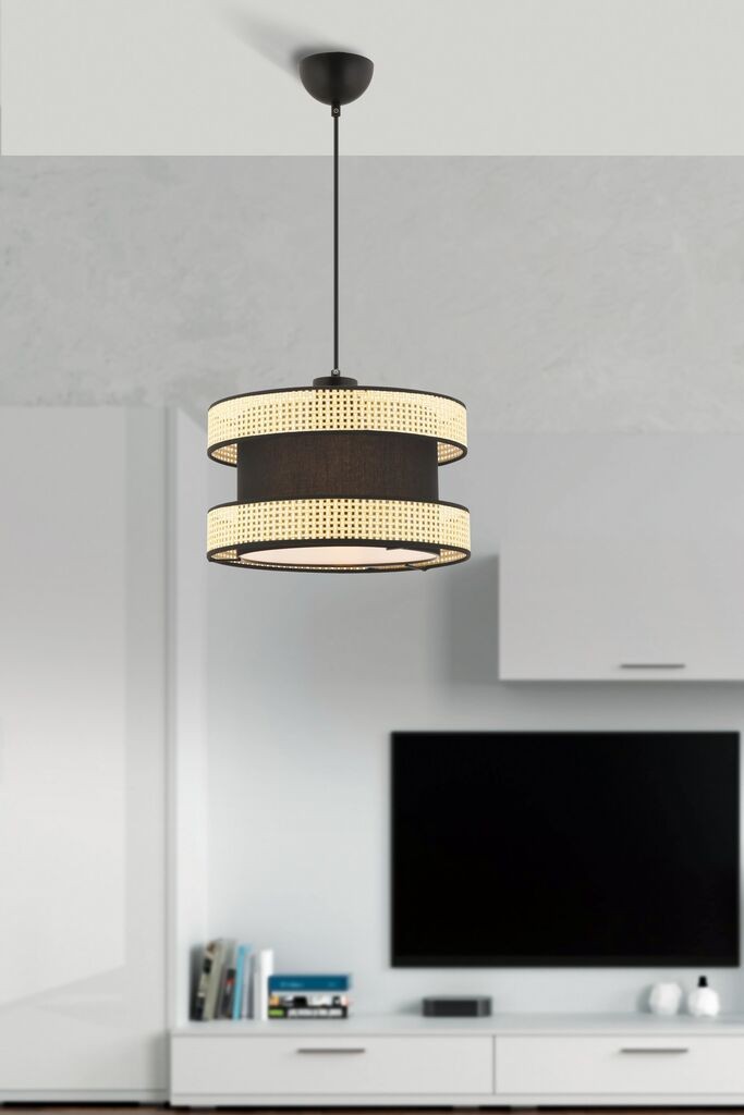 Opviq luster Halo Hazeran, 40x40cm, antracit-crni