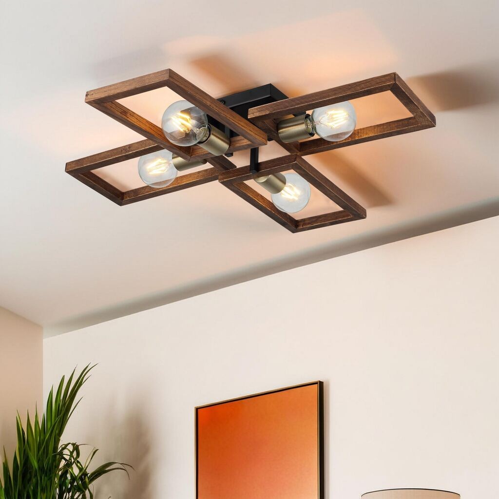 Opviq Luster Era-73-14, 13x20x3cm, 12cm, IP20 Smeđe-crna