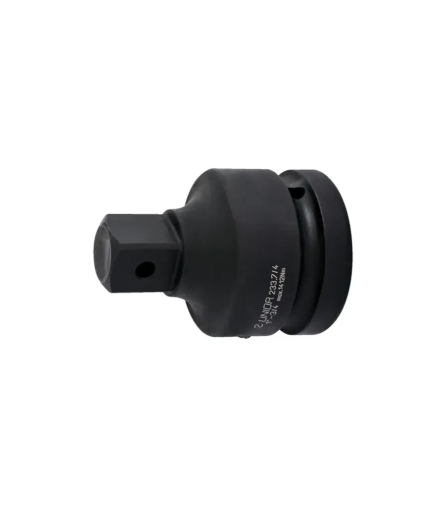 Unior Adapter Impact 233.7/4, Prihvat 1" - 3/4", Crni