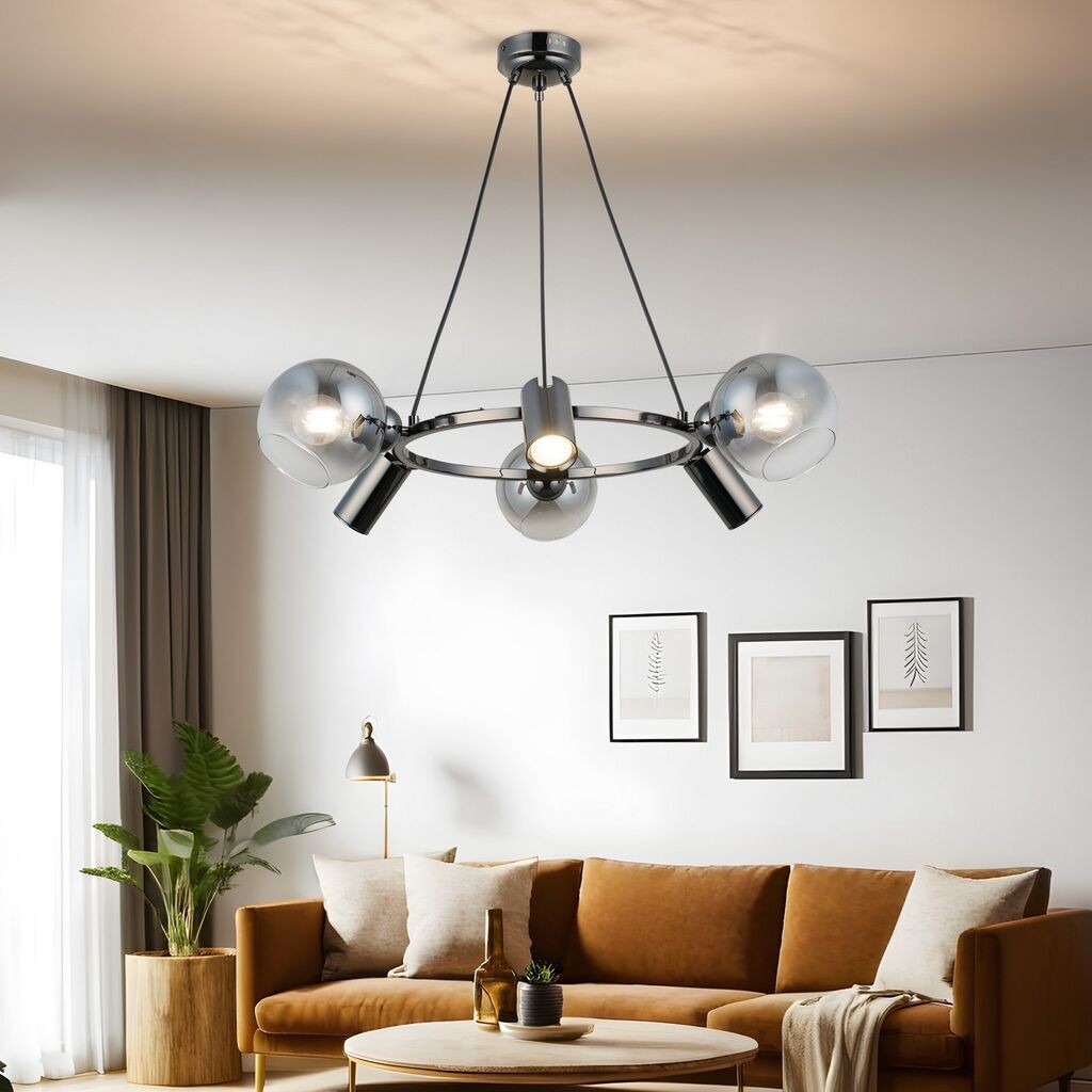 Opviq Luster Zerde-87-06, O14, 12cm, IP20 srebrna