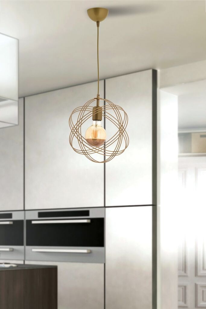 Opviq Luster Sheldon, 26 cm, IP20, zlatna boja