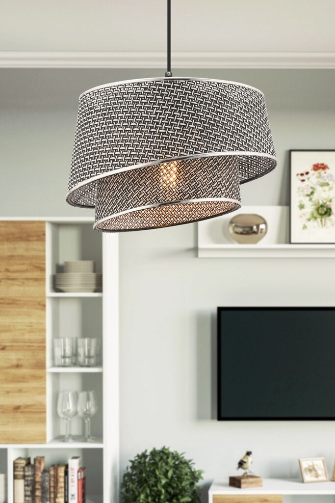 Opviq Luster Barette Hazeran, 32x32cm, crna i srebrna boja