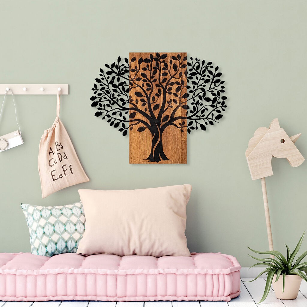Wallity Zidna dekoracija Čarobno drvo-378, 58x73cm, Hrast