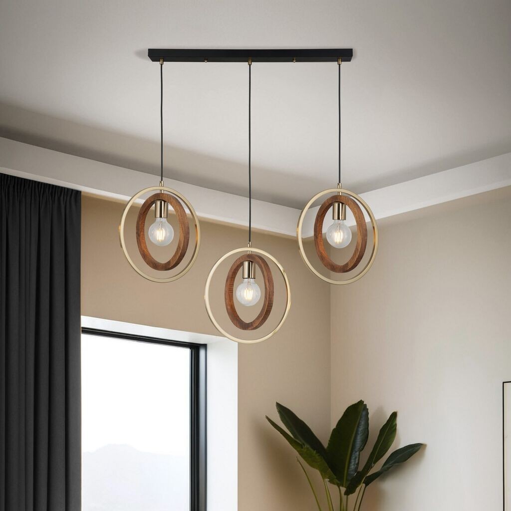 Opviq Luster Feno-52-03, 70x6x2.5cm, 45-180cm, IP20 Smeđe-zlatna boja