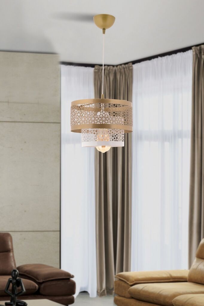 Opviq Luster Harold, 30x30x22cm, IP20, Zlatno-bijela boja