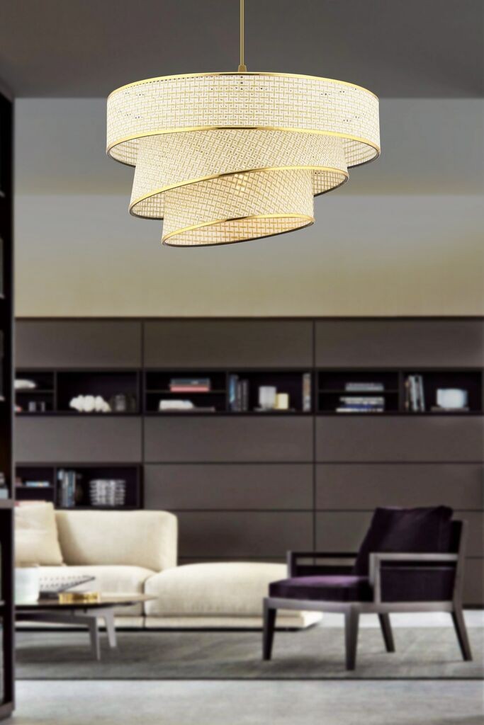 Opviq Luster Couper Hazeran, 40x40cm, krem-zlatna boja