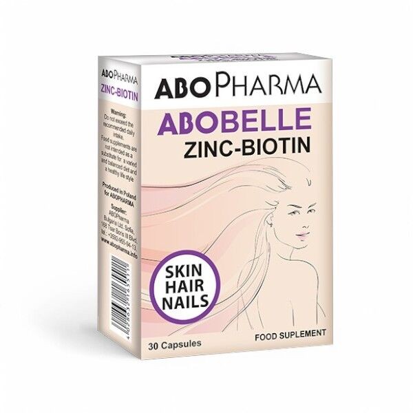 Abopharma Cink+Biotin, 30 kapsula