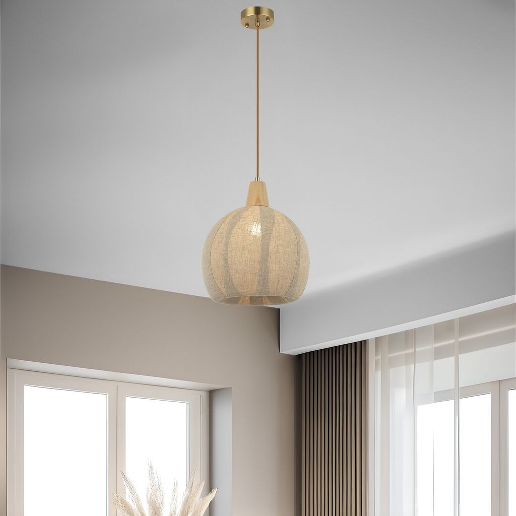 Opviq Luster Tormes-02-P01-WD, O30, 26cm, IP20 Bež-zlatna boja