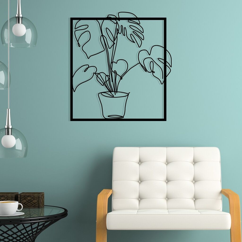 Wallity Zidna dekoracija Store, 49x53cm, Crna