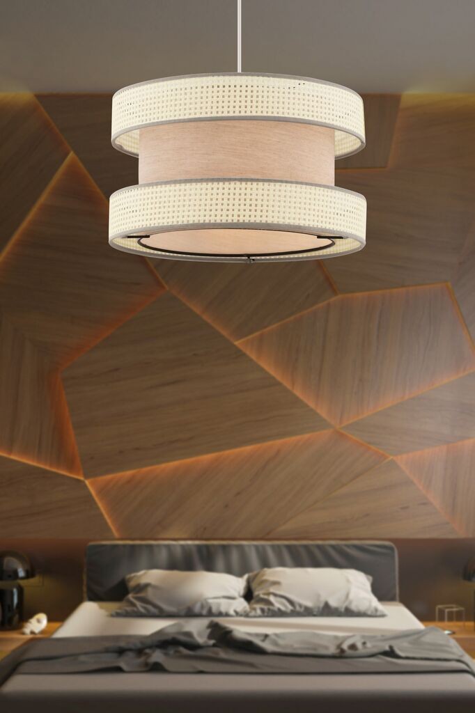 Opviq Luster Halo, 40x40cm, bež-bijela