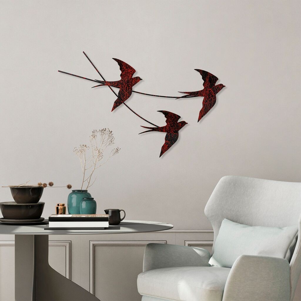 Wallity Zidna dekoracija Wallow, 42x70cm, Crna