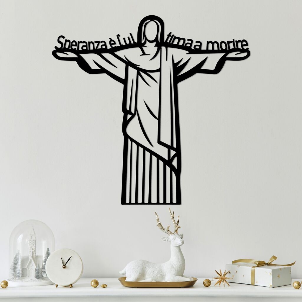 Wallity Zidna dekoracija La Speranza 4, 56x54cm, Crna