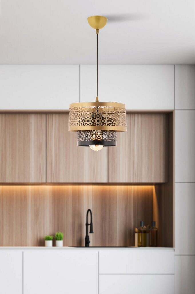 Opviq Luster Harold, 30x30x22cm, IP20, zlatno-crne boje