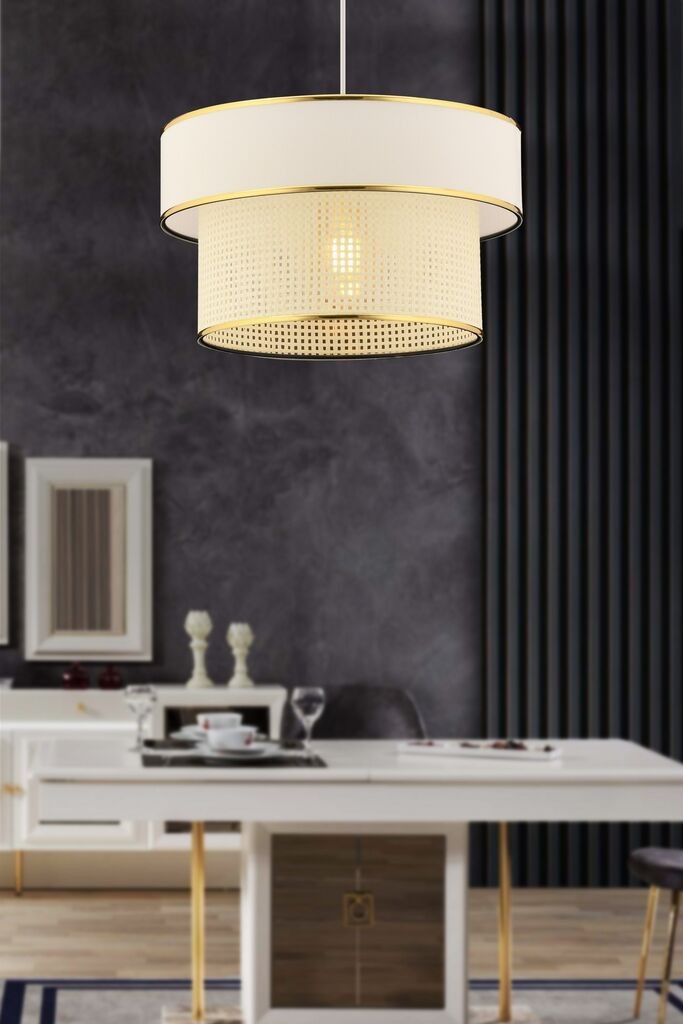 Opviq Luster Ero, 30x30cm, Bijelo-zlatna boja