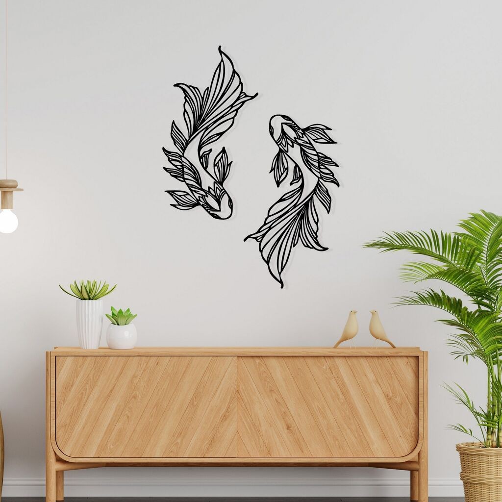 Wallity Zidna dekoracija Verano, 65x94cm, Crna