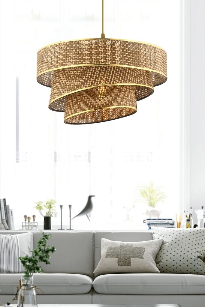 Opviq Luster Couper Hazeran, 40x40cm, zlatno-bež boja