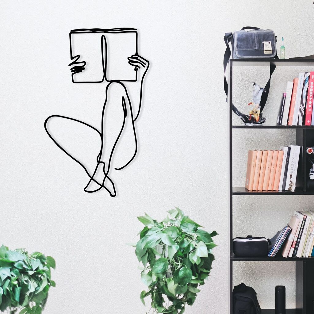 Wallity Zidna dekoracija Adios, 37,5x60cm, Crna