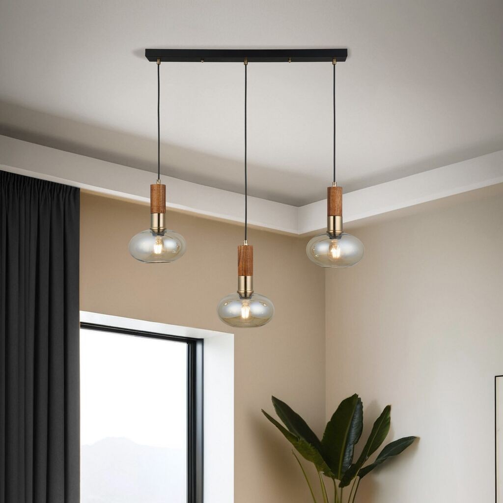 Opviq Luster Hena-52-03, O19, 11,5 cm, IP20 Crno-smeđa