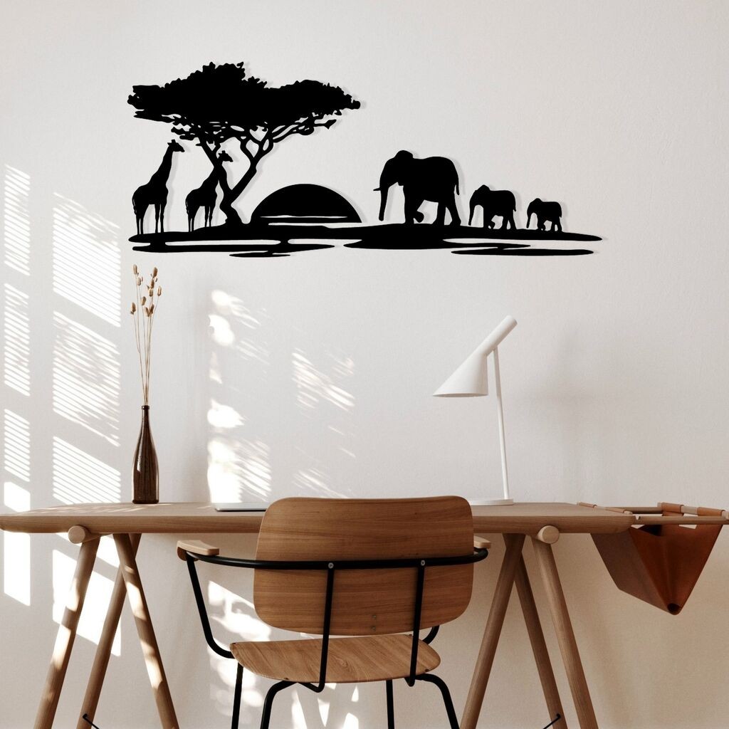 Wallity Zidna dekoracija Primavera, 68x28cm, Crna