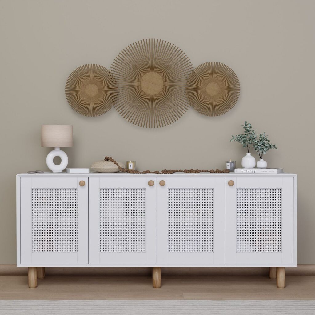 Hanah Home Konzolni stočić Bohemian 1600-134, 180x75x40 cm, Bijela