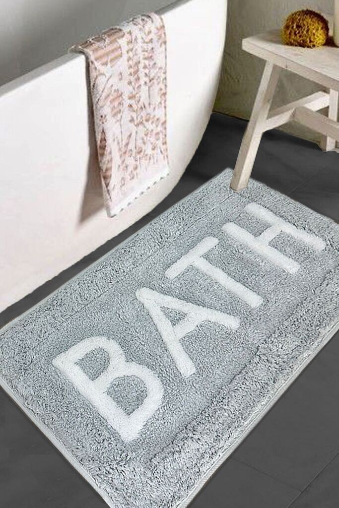 L'essentiel Maison Cotonel tepih za kupatilo, 70x120 cm, siva