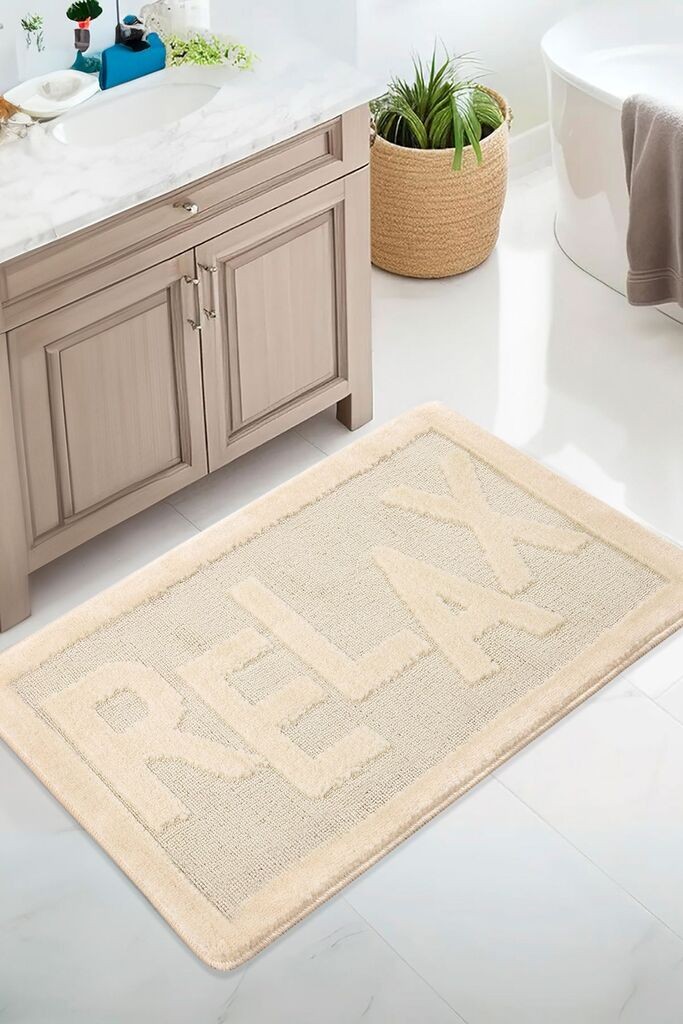 L'essentiel Maison Relax tepih za kupatilo, 60x100 cm, krem