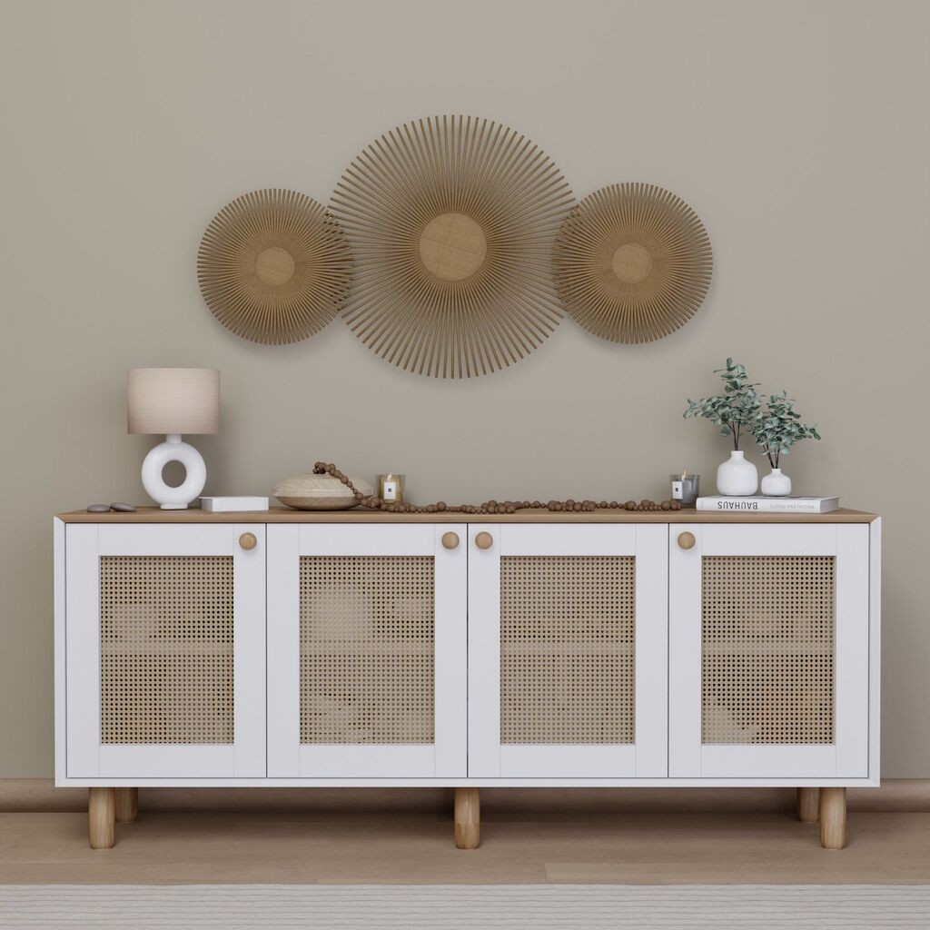 Hanah Home Konzolni sto Bohemian 1600-133, 180x75x40 cm, Orah-bijela