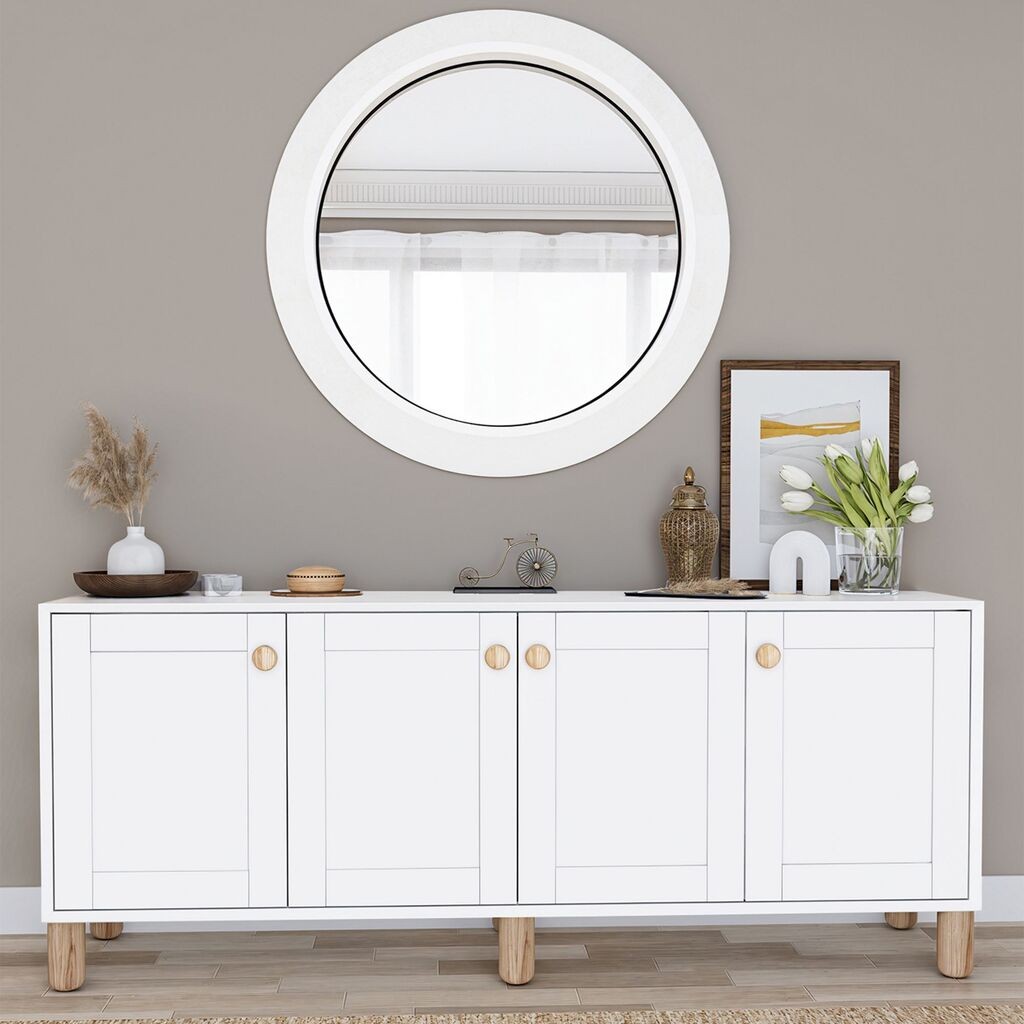 Hanah Home Konzolni sto Natura 1600-69, 180x75x40 cm, Bijela