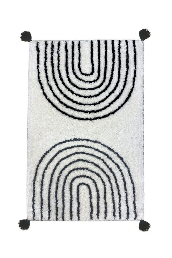 Tepih za kupatilo L'essentiel Maison Clara, 60x100 cm, Prljavobijela