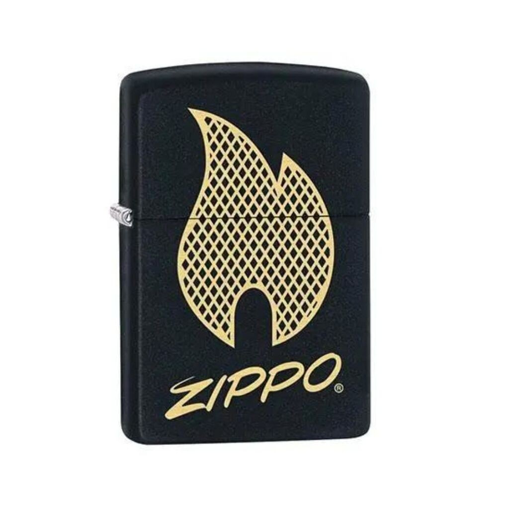 Zippo upaljač sa natpisom, crni