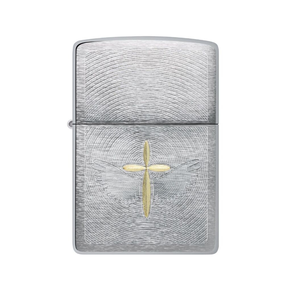 Zippo upaljač Spiritual Cross, srebrne boje