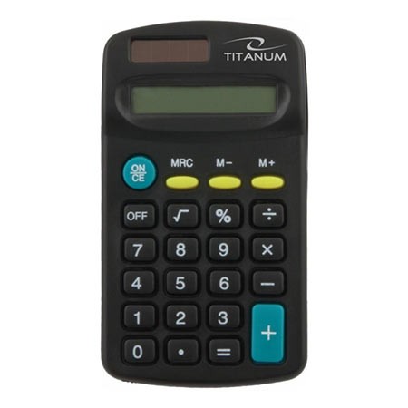 Esperanza Kalkulator Titanum Tales, 8 Digit Display, Solar/Battery Power, Tcl101