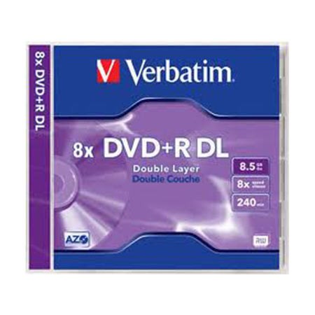 DVD+R DL, VERBATIM,8,5 GB,8X,MATT SILVER JC