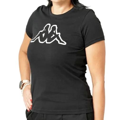 Kappa ženska majica s logom Bram Slim, crna