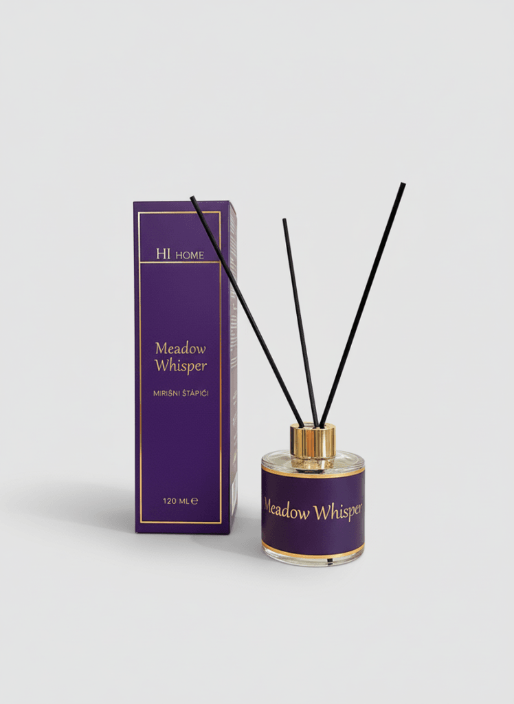 Hi by Ilda Bočica sa mirisnim štapićima Meadow Whisper, 120 ml