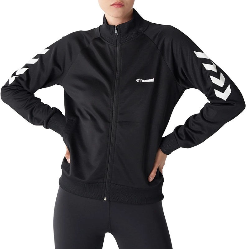 Hummel Ženski duks HMLGenesa Zip Jacket, Crni