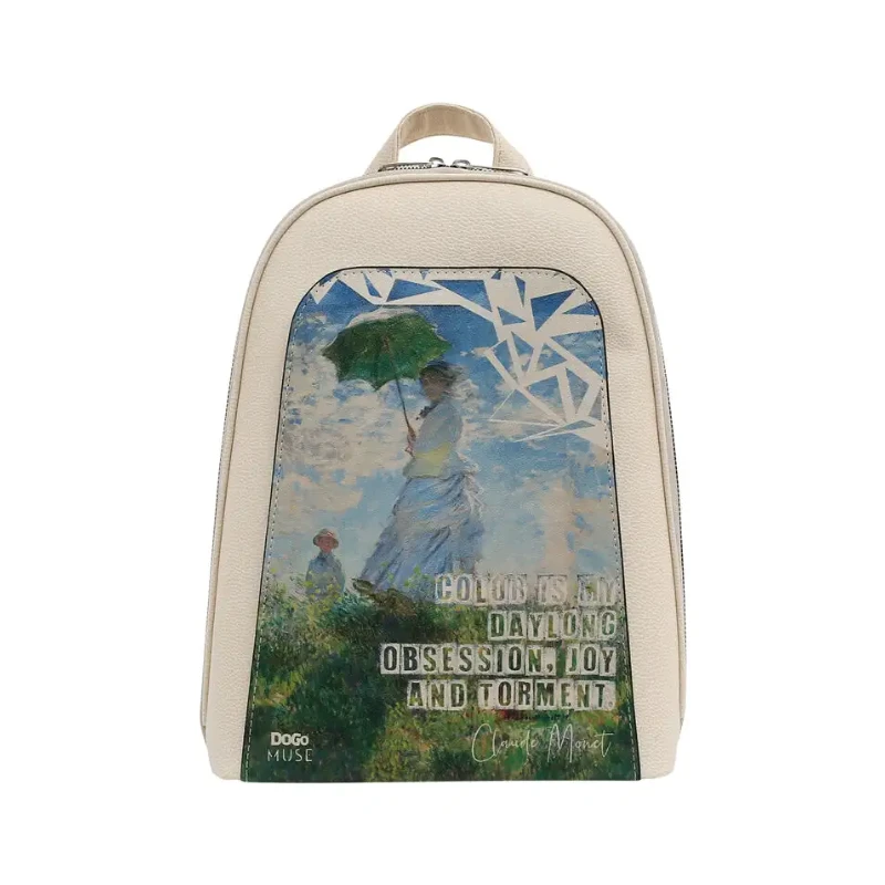DOGO Claude Monet Woman With a Parasol Muse Ruksak, Bež