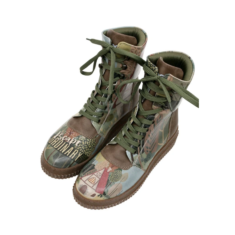 DOGO Escape the Ordinary Design Ženske čizme, Smeđe