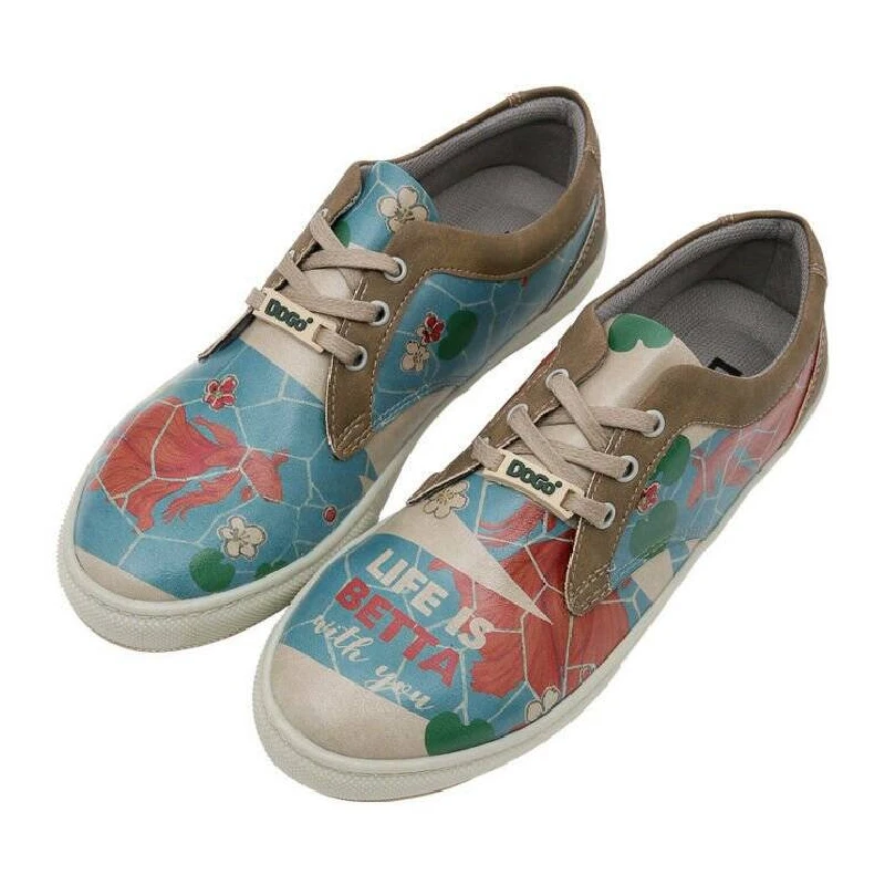 DOGO Life is Betta with You Cord Ženske patike, Šarene