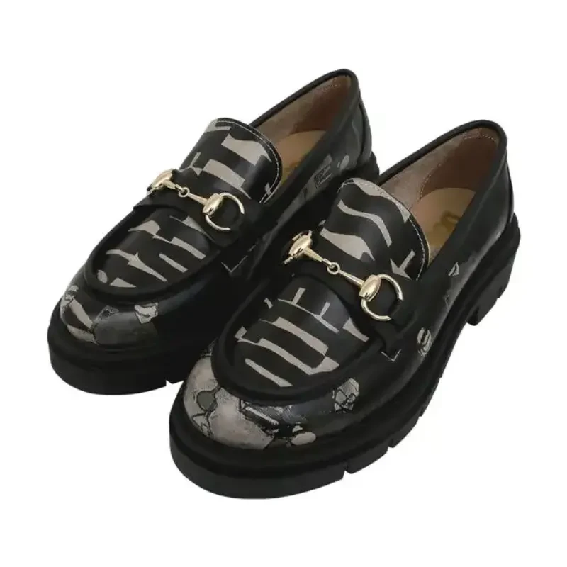 DOGO Ženske cipele Supper, Crno-Bijele