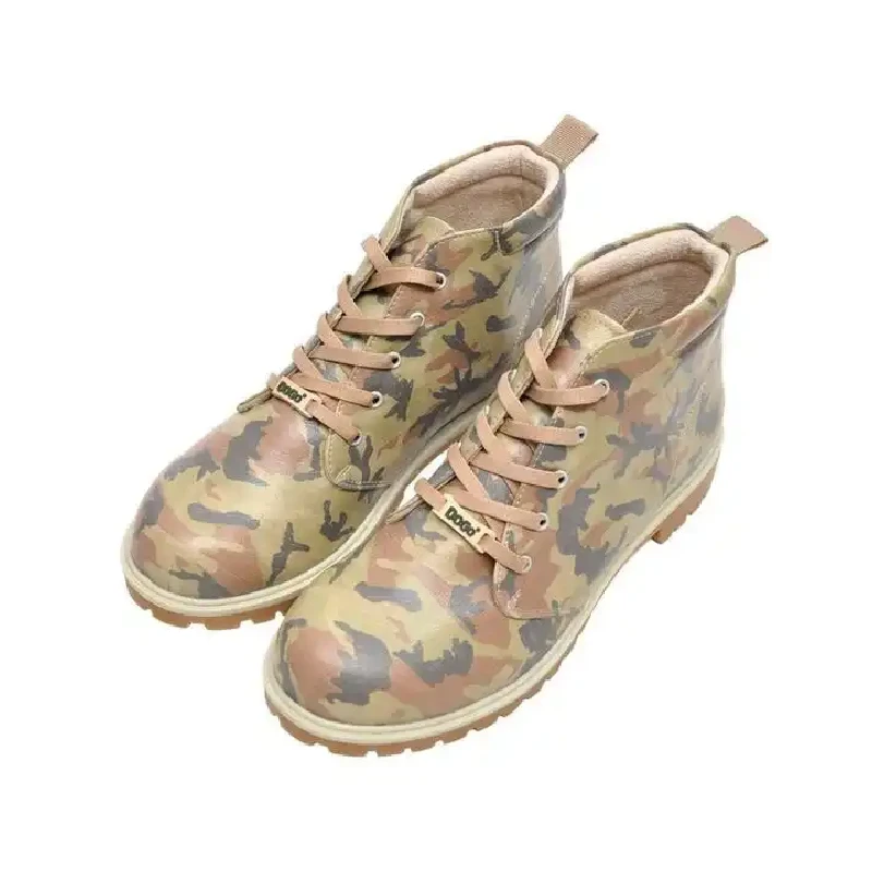 DOGO Camo Kratke Muške čizme, Zelene