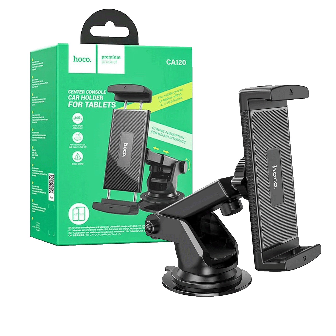 HOCO Auto držač za mobilne uređaje CA120, Od 4.7-12, 9"