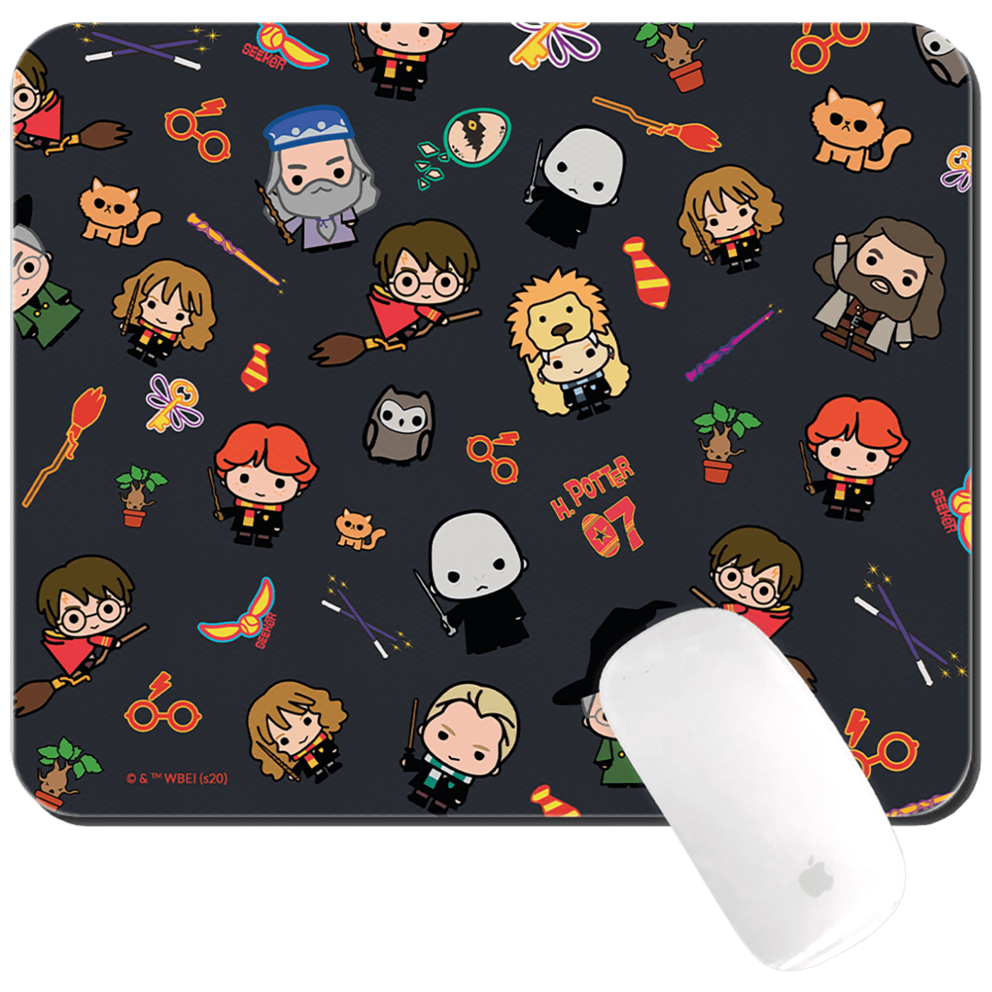 Harry Potter Podloga za miš  026, 220 x 180 mm, Crna