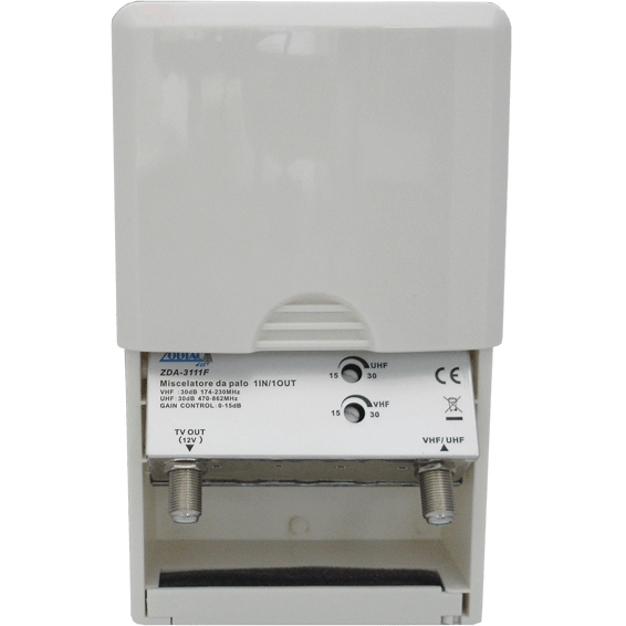 ZODIAC Pojačalo antensko ZDA-3111F, 1 ulaz 1 izlaz, 15/30dB