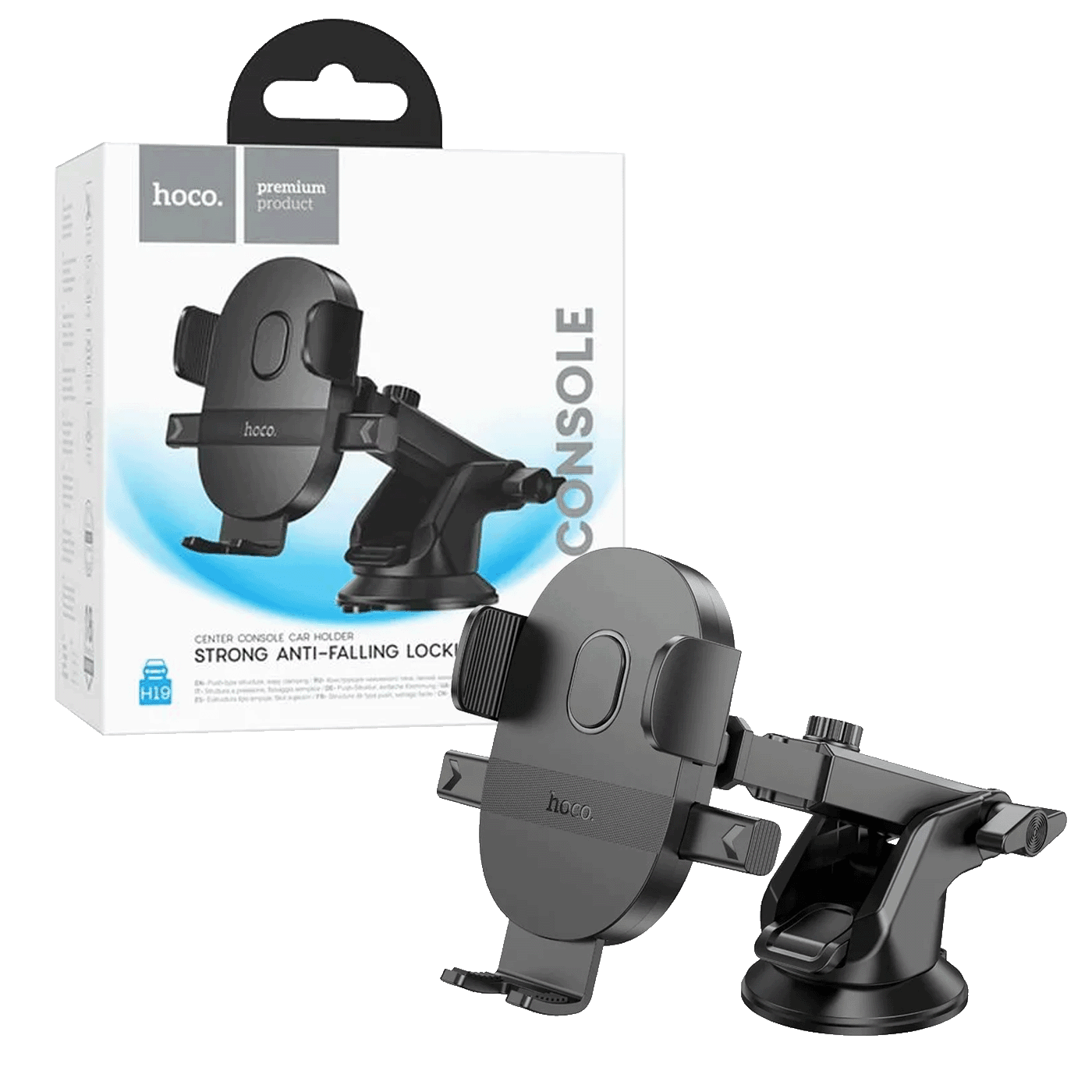 HOCO Auto držač za mobilne uređaje H19 Mighty, Od 4.7 do 7"