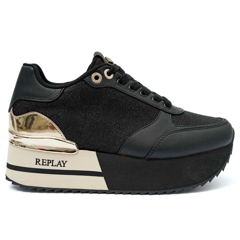 REPLAY Penny High ženske patike, crne