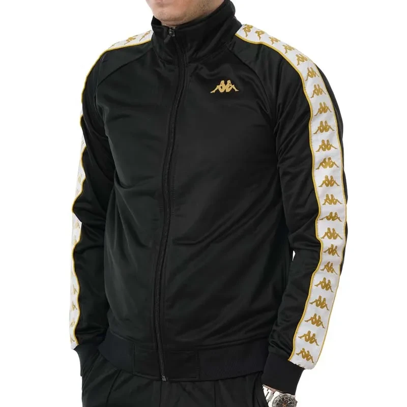 Kappa Muški gornji dio trenerke sa rajsferšlusom 222 Banda Anniston Slim, Crni