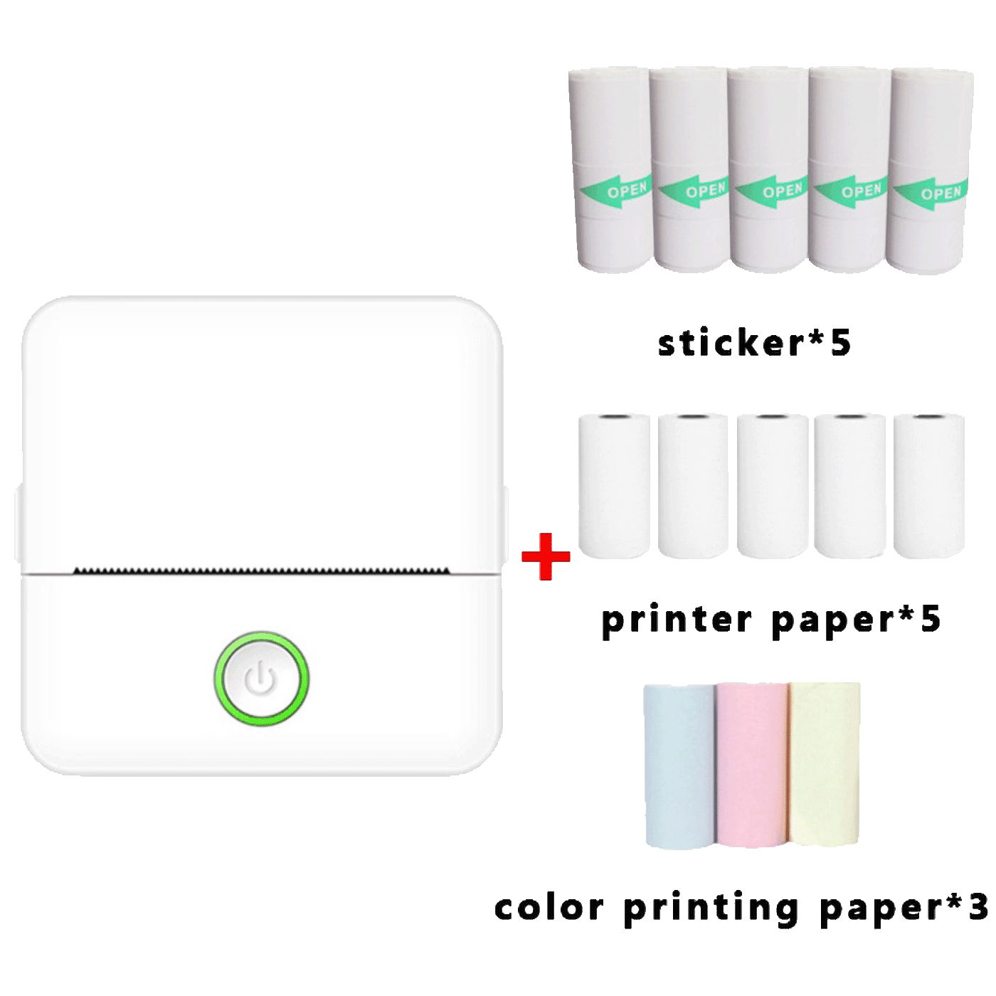 NN-SU Mini Printer set X6, Zero INK, Bluetooth