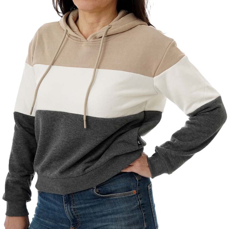 Ženska dukserica Deena, ISTOK, sivo-bež