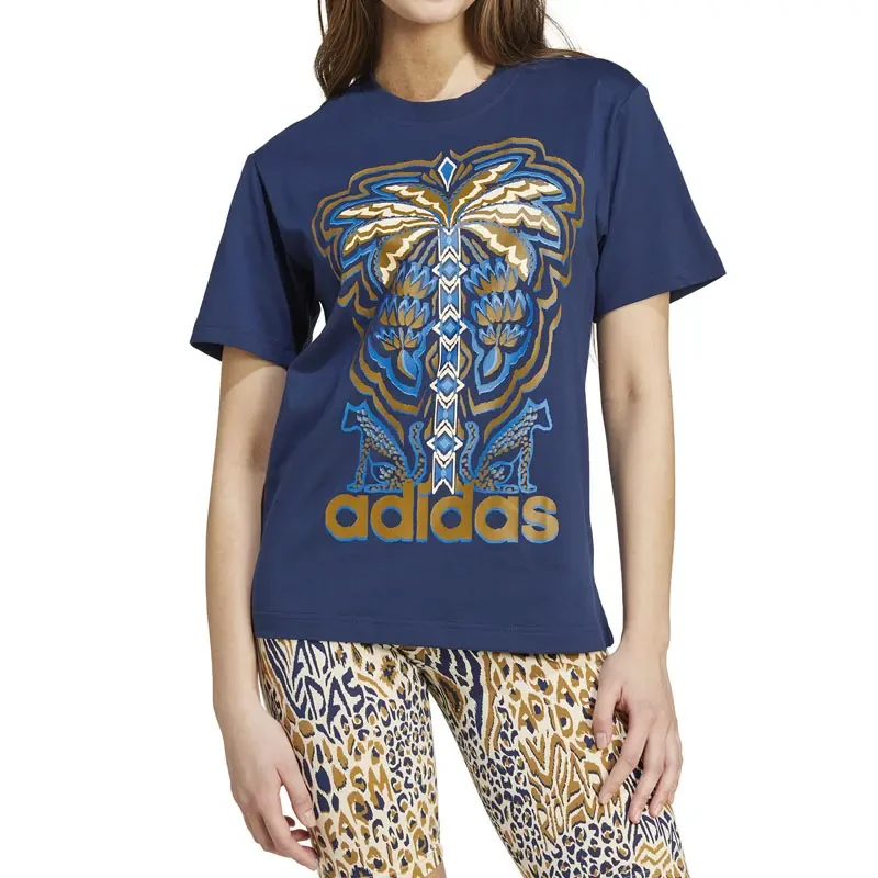 Adidas Ženska majica Farm, Teget